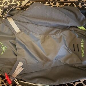 Osprey Backpack with Gray and Green Accents